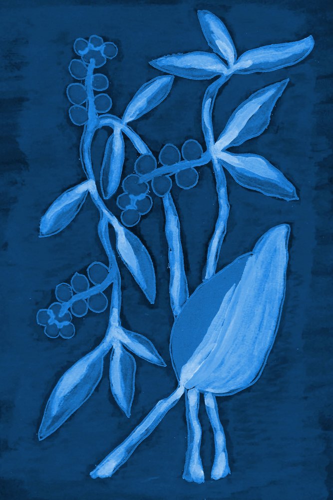 Seed Pod 1 Bleu foncé - Lori Ann Folz