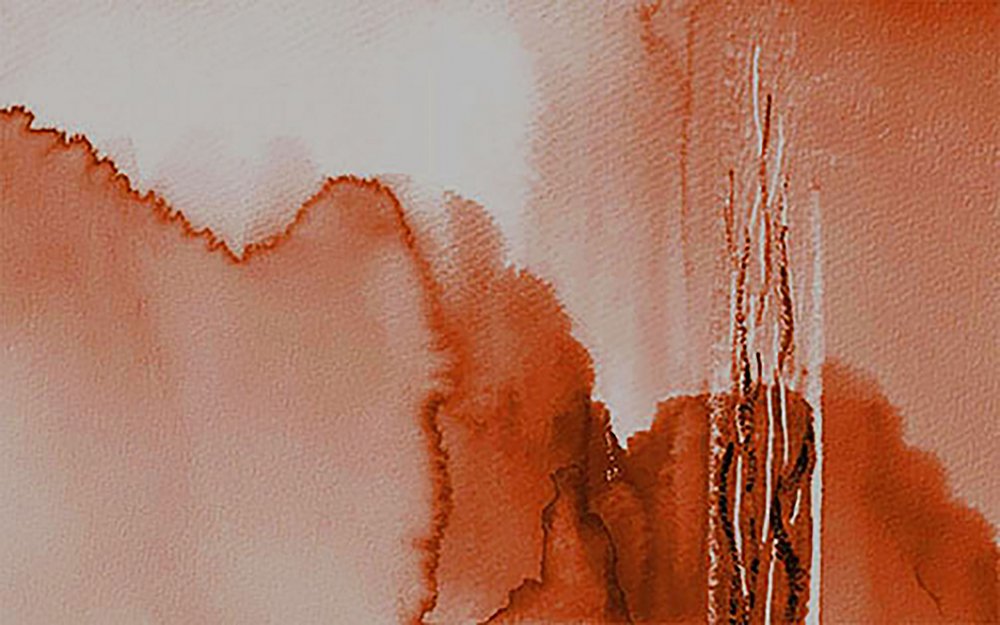 Flux abstrait en terre cuite - Lori Ann Folz