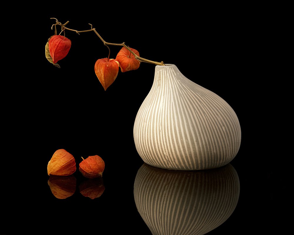 Nature morte aux lanternes chinoises - Louie Luo