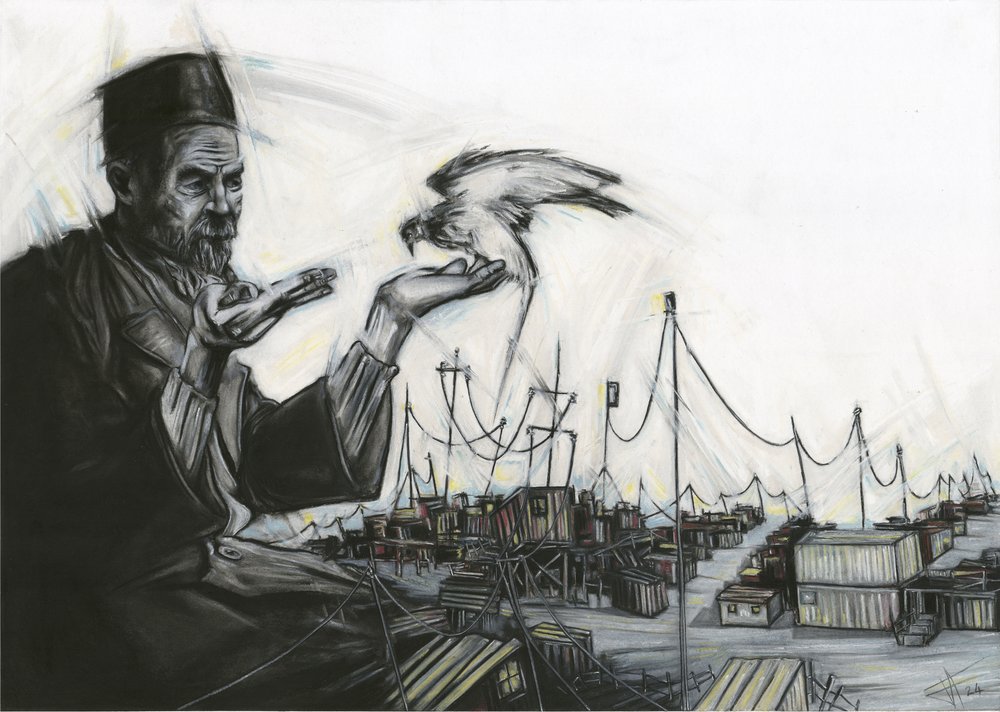 Le vieil homme et le faucon - Lourens Joubert