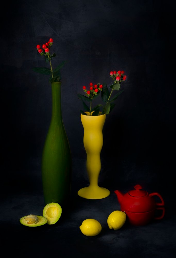 Nature morte colorée dans une cuisine - Lydia Jacobs