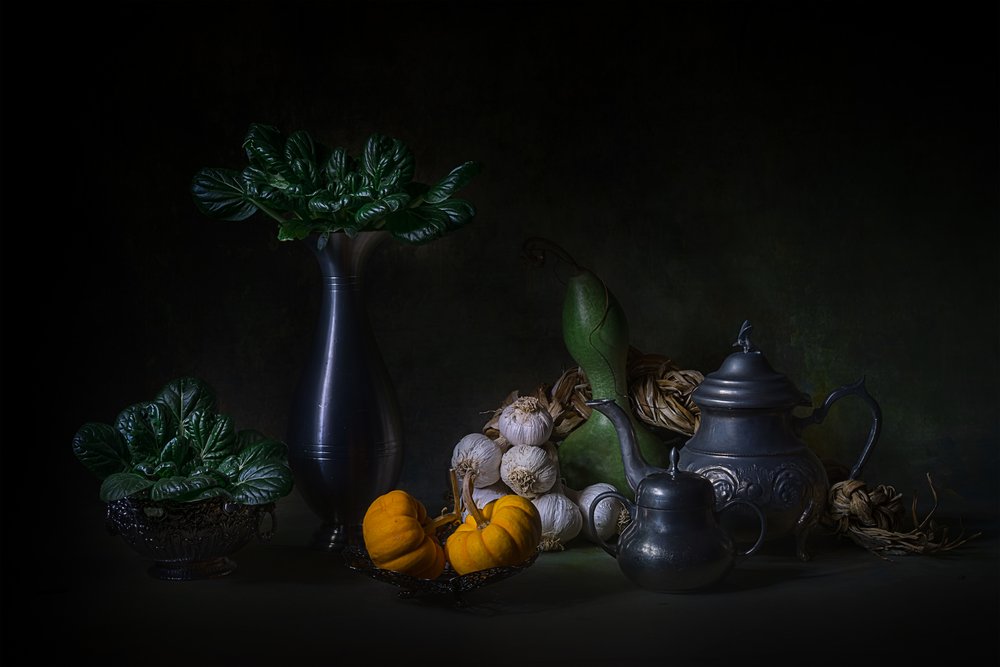 Nature morte « Récolte noire » - Lydia Jacobs
