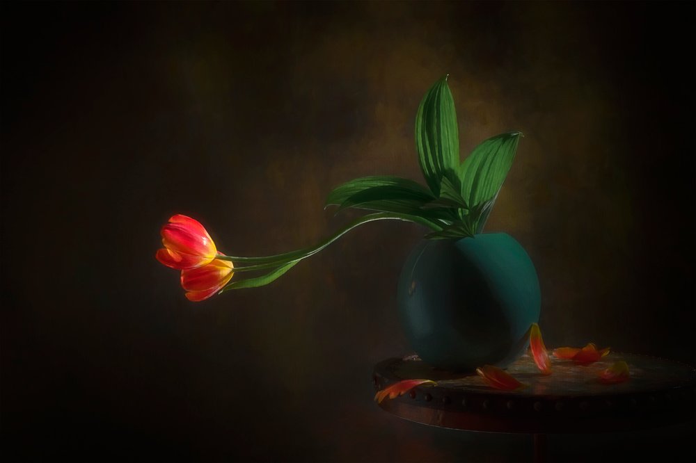Nature morte aux tulipes gracieuses - Lydia Jacobs