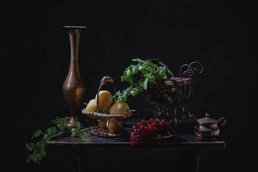 Nature morte aux fruits mélancoliques - Lydia Jacobs