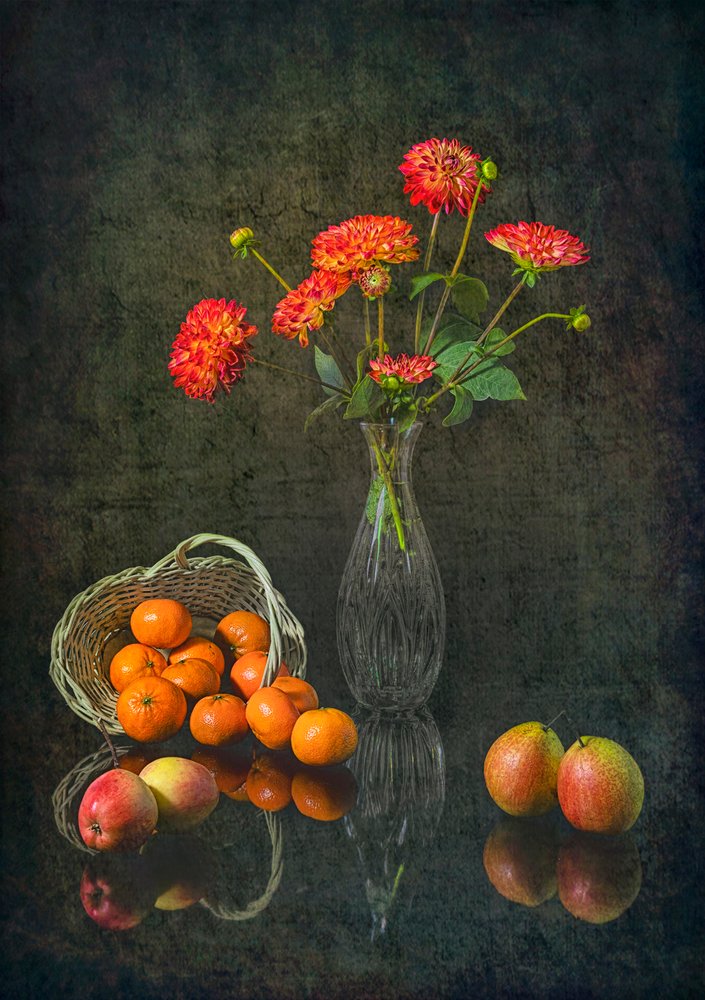 Nature morte automnale aux couleurs vives - Lydia Jacobs