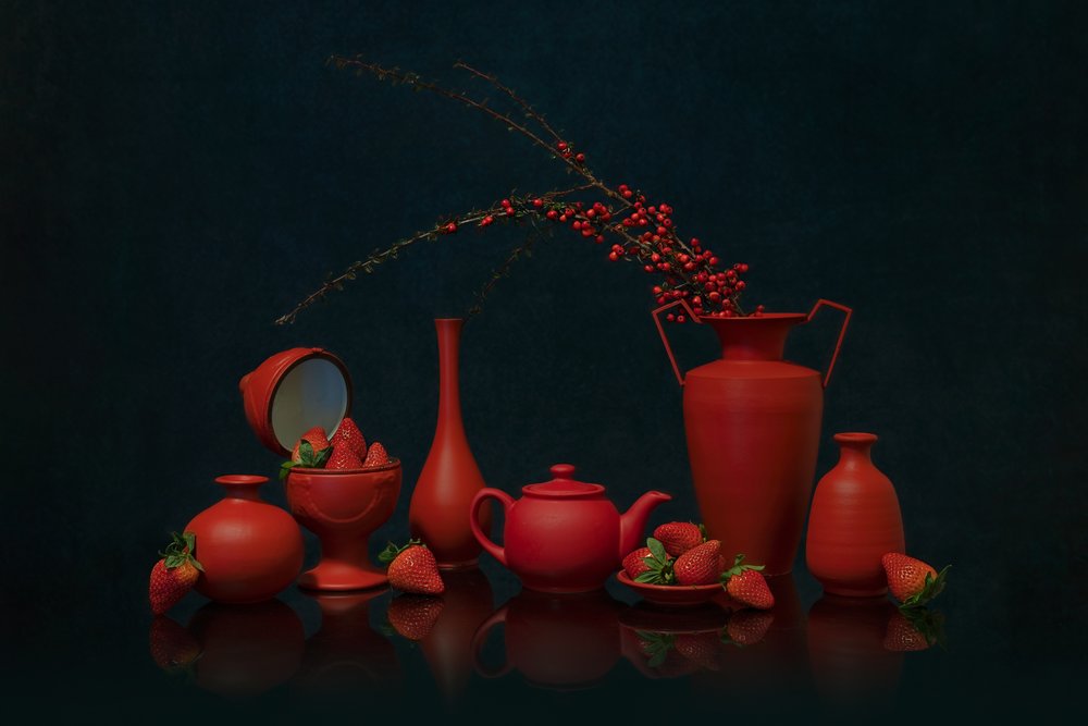 Nature morte au rouge vif - Lydia Jacobs