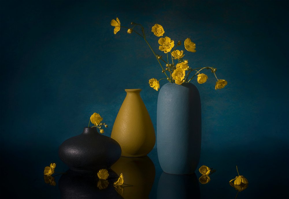 Nature morte aux fleurs jaunes - Lydia Jacobs