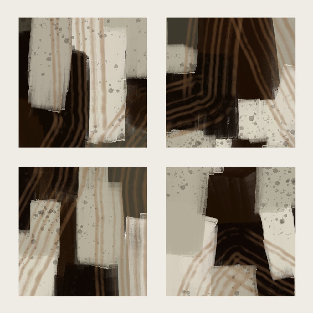 Traits abstraits aux tons terreux - MANSI SAXENA