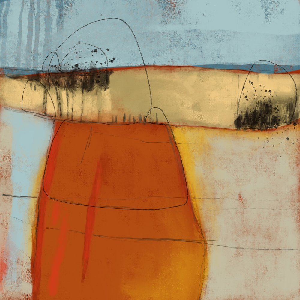 Paysage abstrait serein - MANSI SAXENA