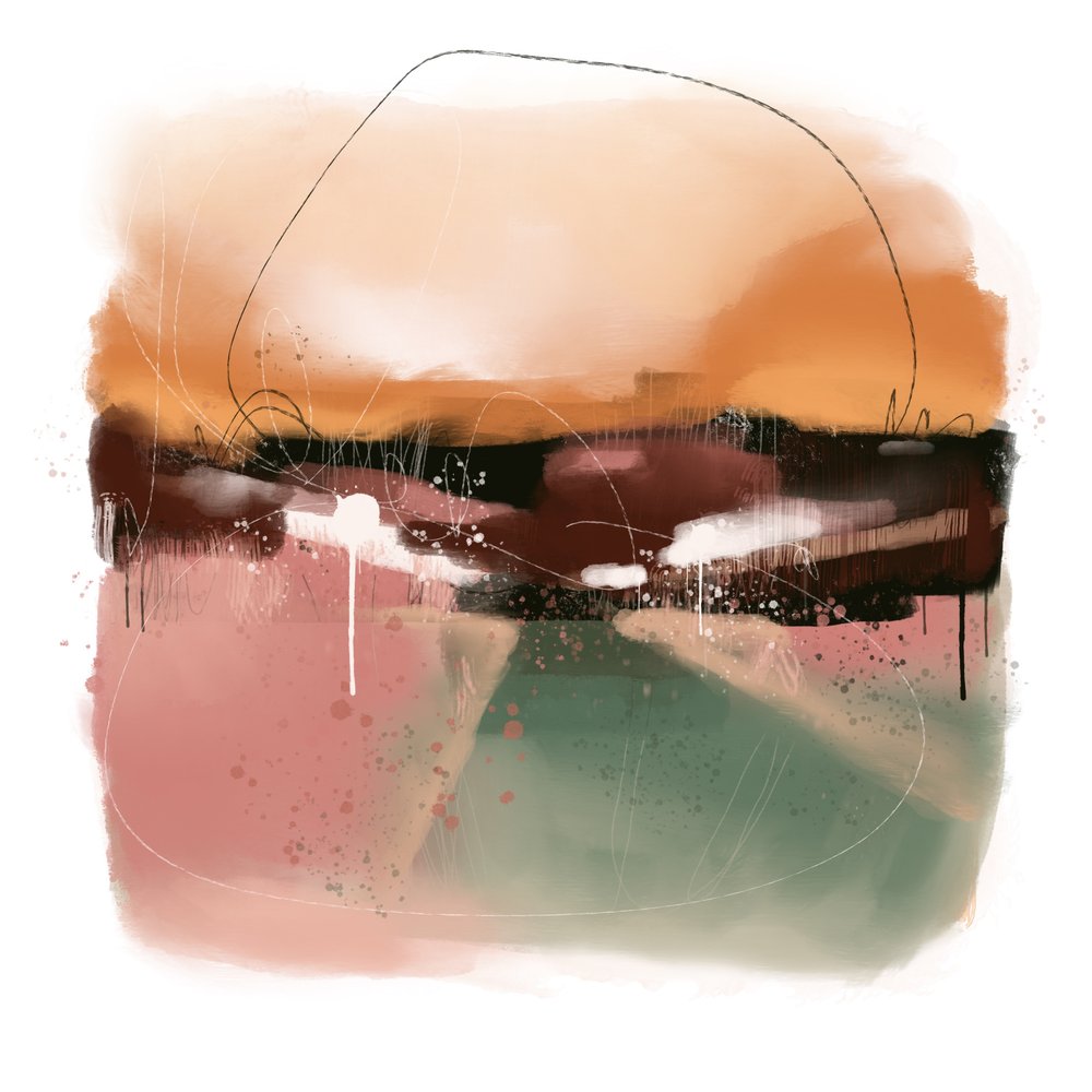 Horizon abstrait et doux - MANSI SAXENA