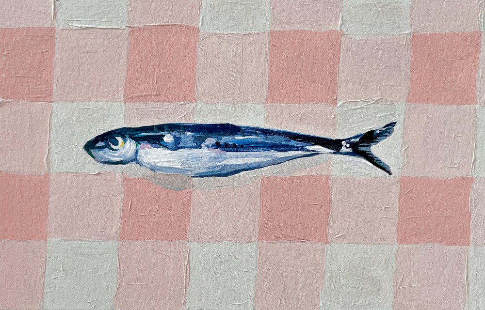 Sardine à carreaux roses - Madison Phipps