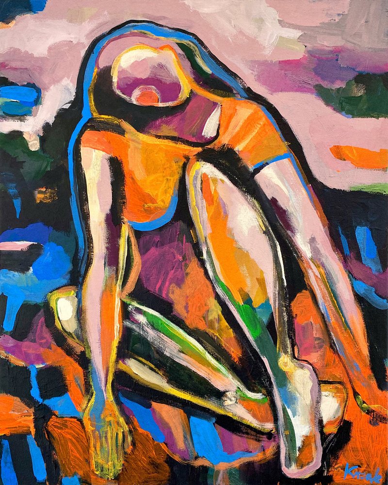 Femme abstraite colorée - Magdalena  Krzak