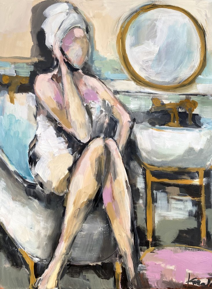 Un moment de détente au bain - Magdalena  Krzak