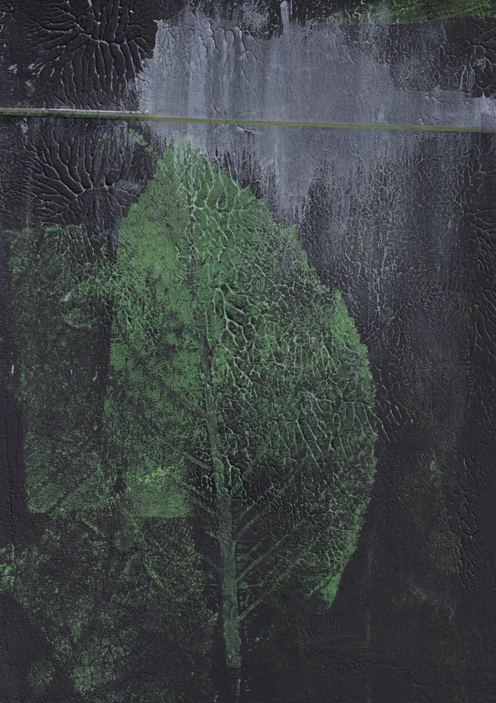 Feuille verte abstraite - Maira Ribena