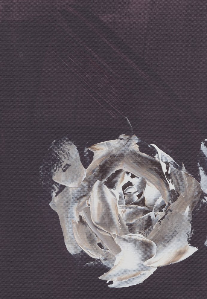Rose abstraite sombre - Maira Ribena