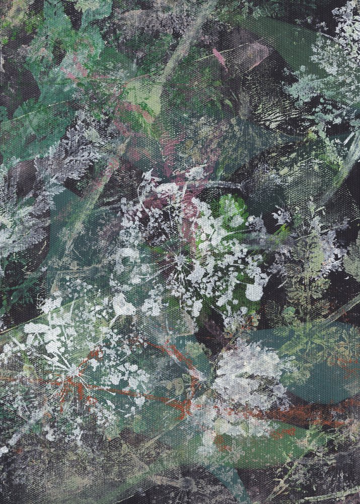 Abstrait floral sombre - Maira Ribena