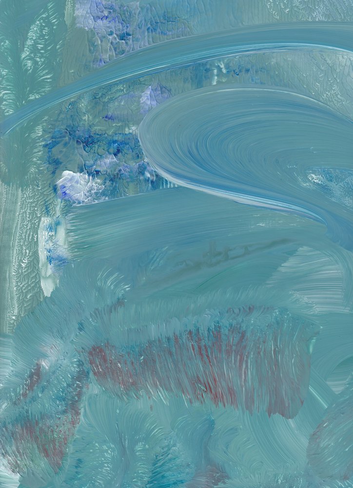 Abstrait bleu fluide - Maira Ribena