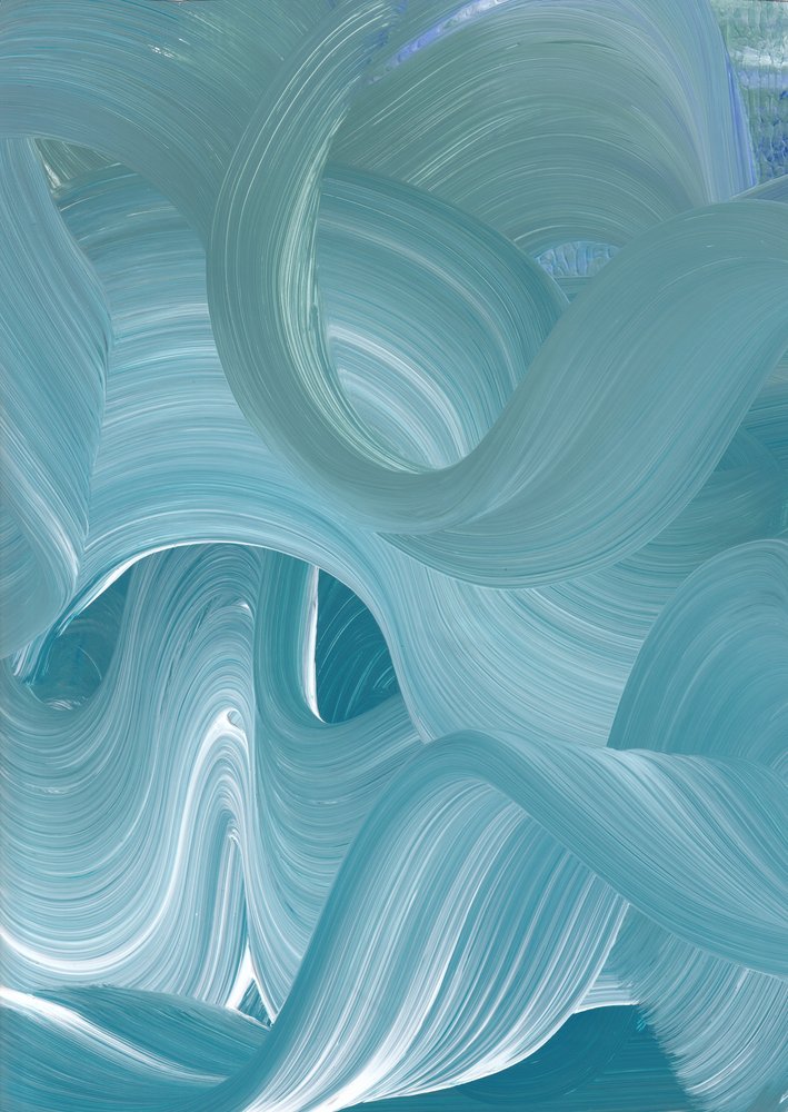 Vagues bleues fluides - Maira Ribena