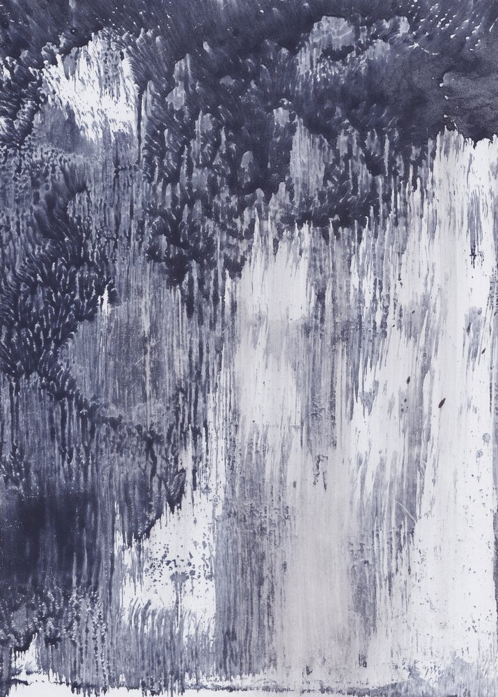 Indigo : une composition abstraite fluide - Maira Ribena