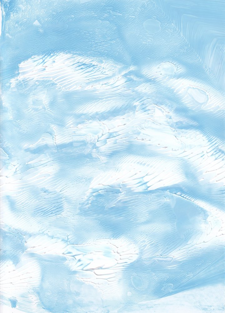 Flux abstrait bleu pâle - Maira Ribena