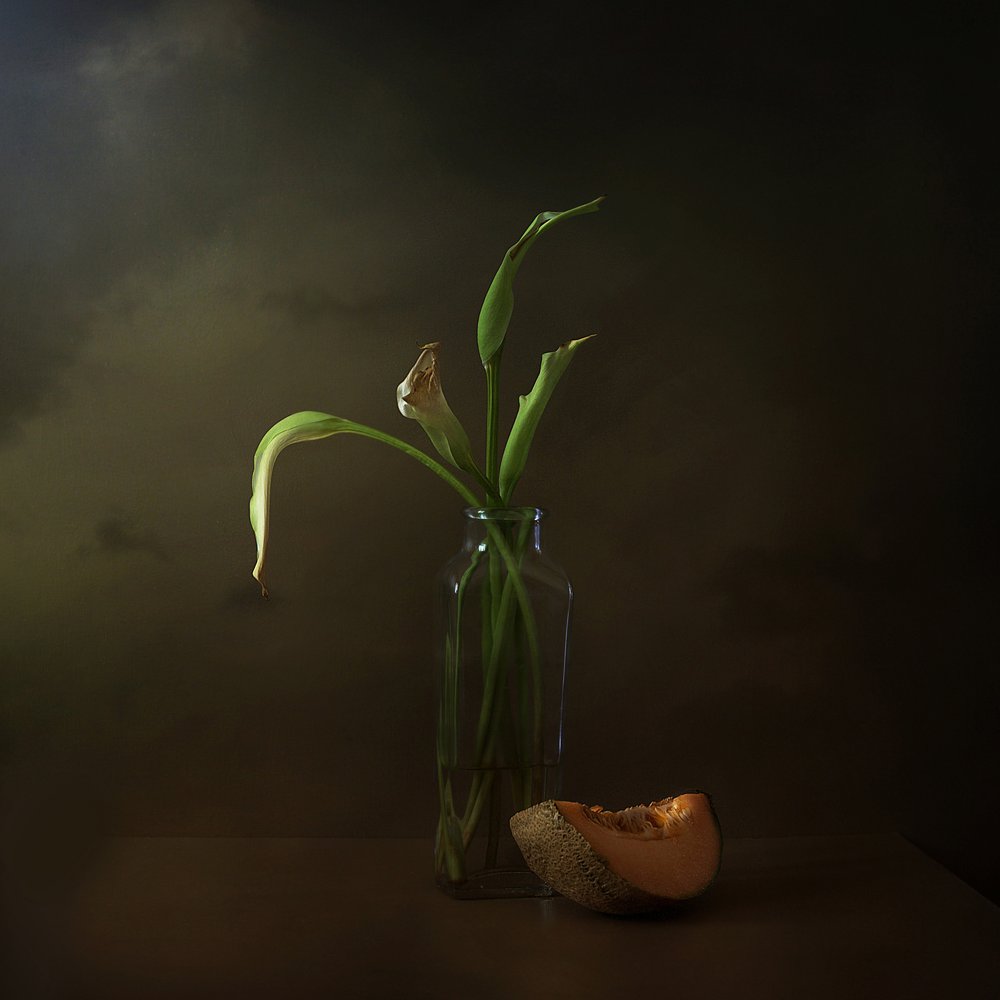 Lys fanés et melon - Margaret Halaby