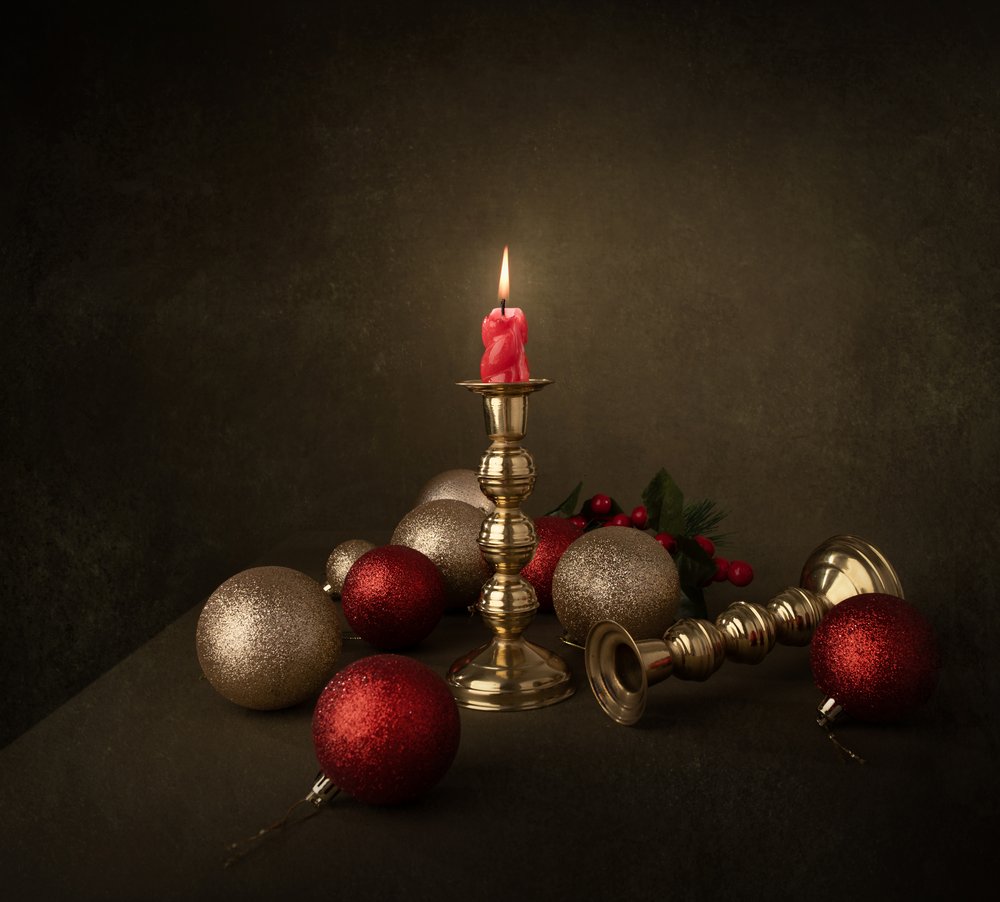 Bougie de Noël festive - Margareth Perfoncio