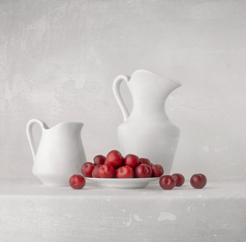 Prunes fraîches et cruches - Margareth Perfoncio