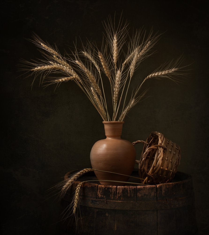 Nature morte représentant la récolte du blé - Margareth Perfoncio