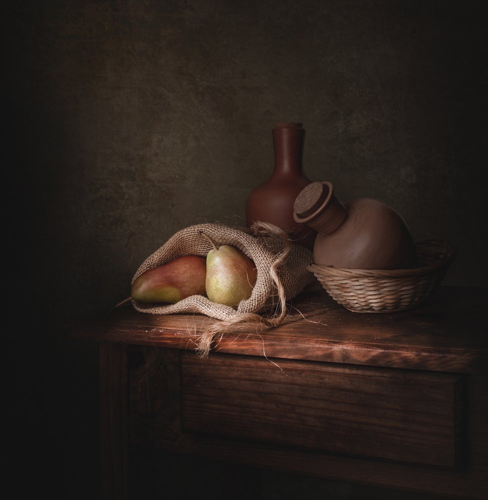 Nature morte rustique aux poires - Margareth Perfoncio