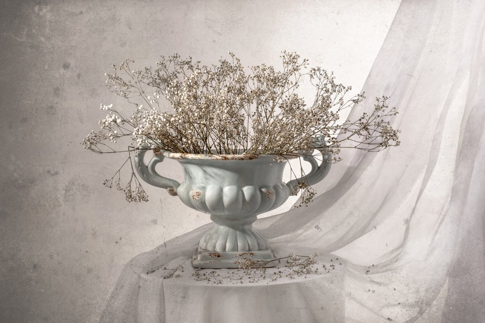Nature morte florale style shabby chic - Margareth Perfoncio