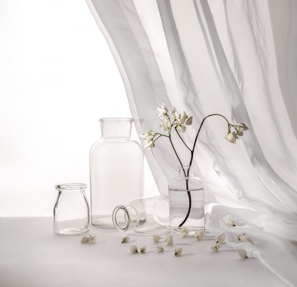 Nature morte florale blanche - Margareth Perfoncio