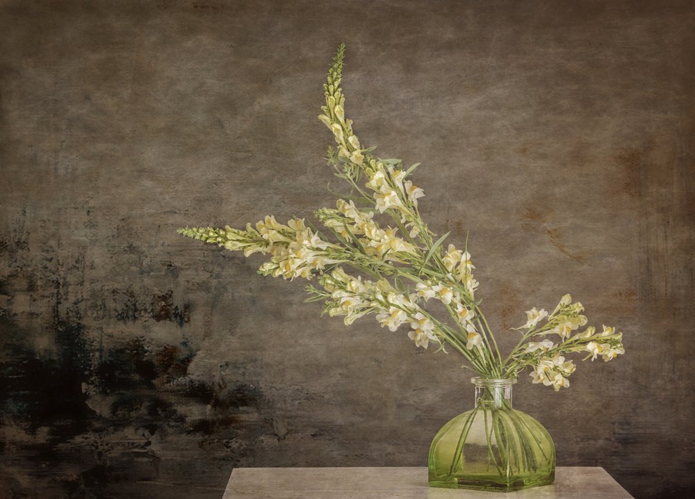 Nature morte florale rustique - Marie-anne Stas