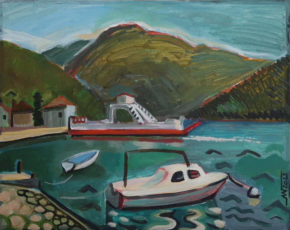 Les bateaux à Mountain Harbor - Marina Gorkaeva