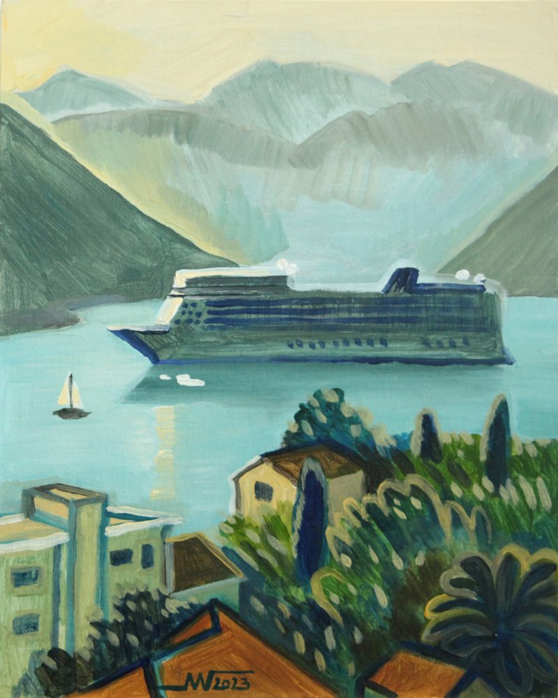 Vue depuis un bateau de croisière côtière - Marina Gorkaeva