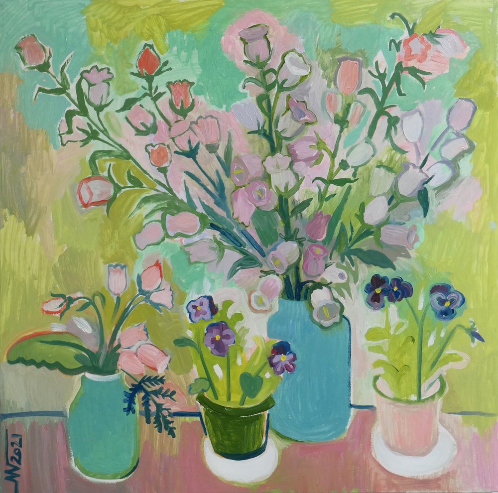 Nature morte fleurie et colorée - Marina Gorkaeva