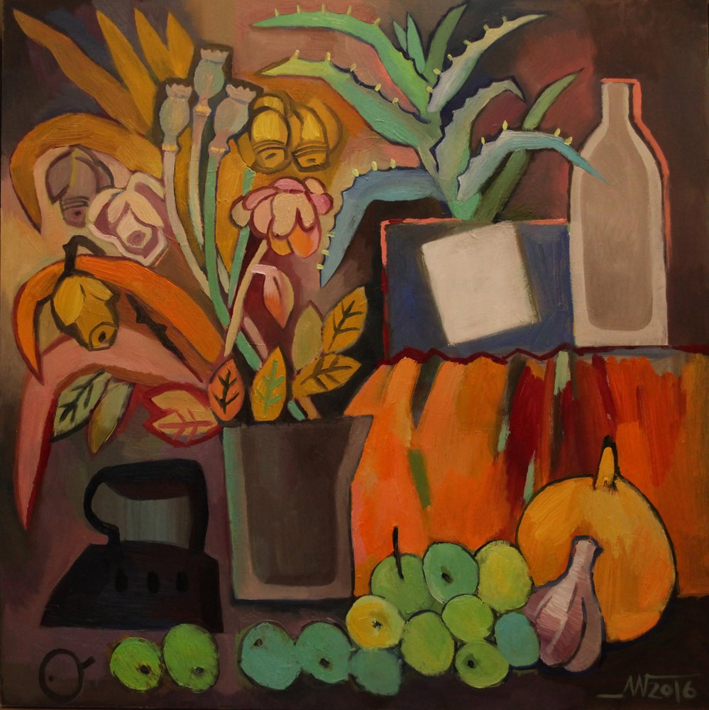 Nature morte stylisée d