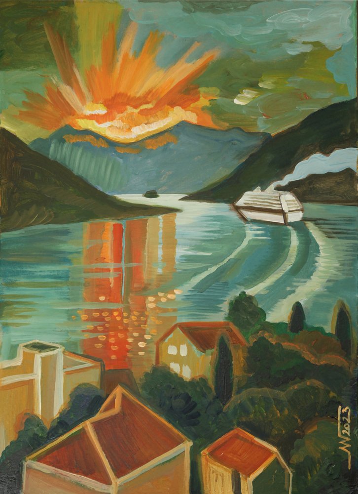 Croisière au coucher du soleil dans les fjords - Marina Gorkaeva