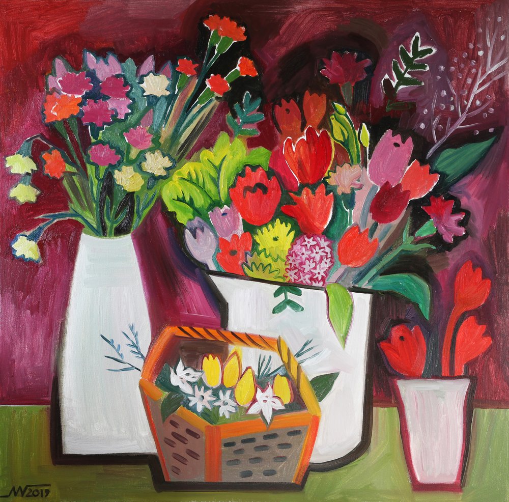 Bouquets de fleurs aux couleurs éclatantes - Marina Gorkaeva