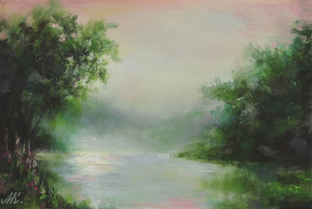 Rivière par un matin brumeux - Marina Kozyr