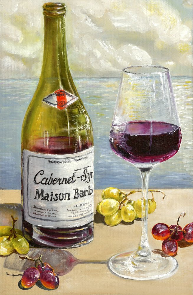 Nature morte au vin rouge - Marina Kozyr