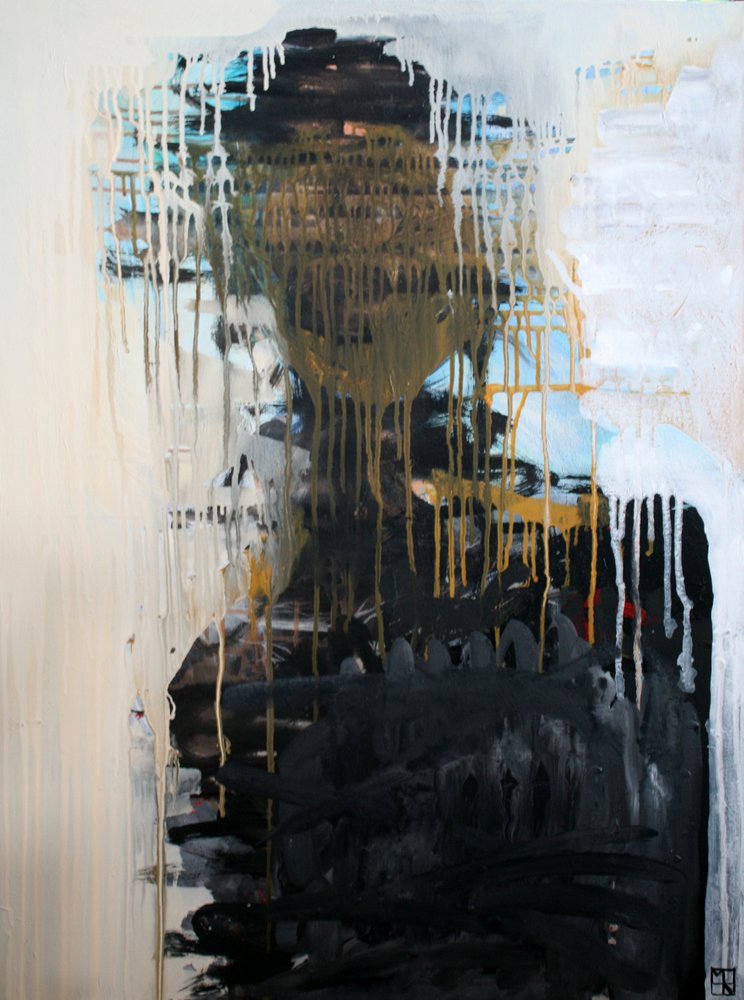 Figure abstraite sombre - Marina Nelson