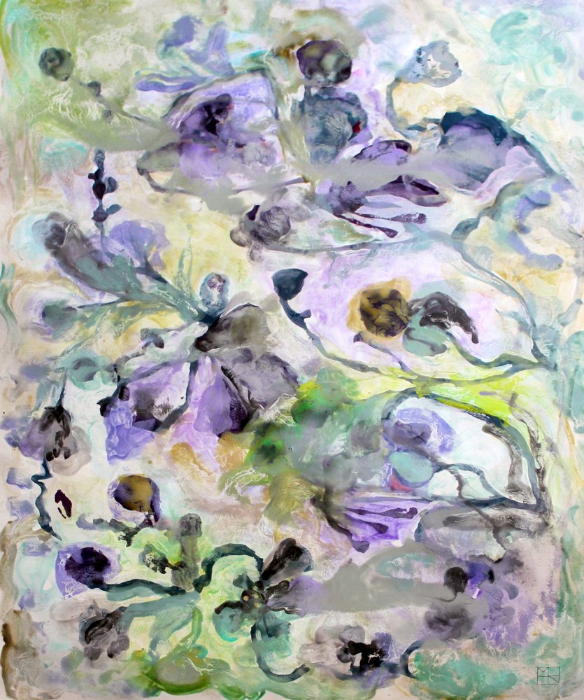 Abstrait floral éthéré - Marina Nelson