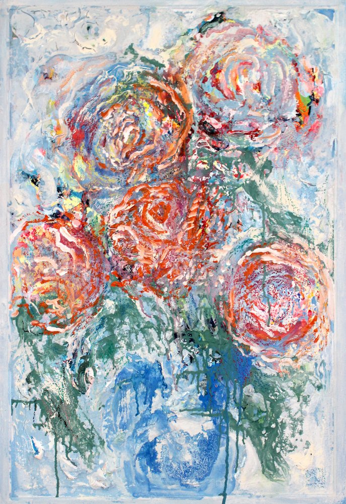 Abstrait floral éclatant - Marina Nelson