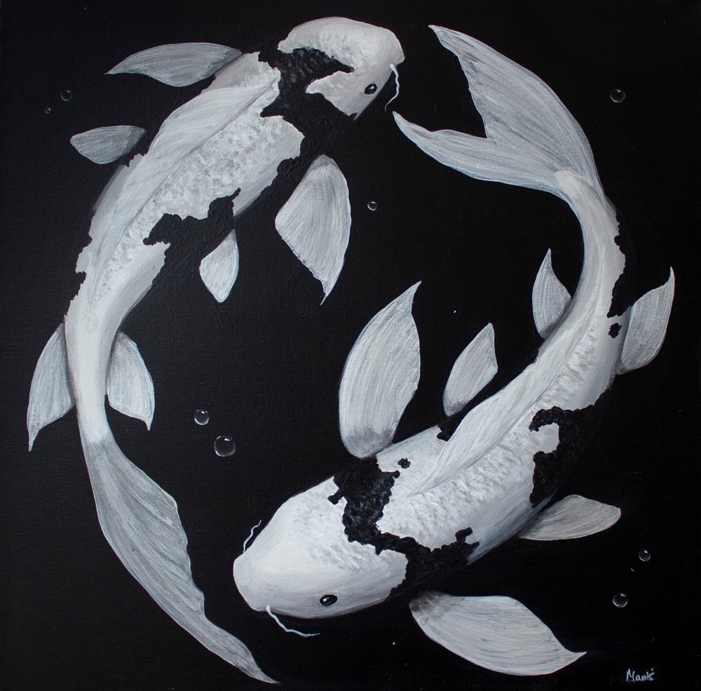Poisson koï Yin Yang - Marloes Aerts