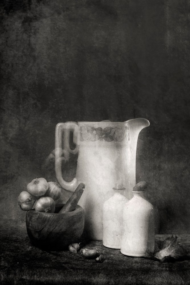 Nature morte de cuisine rustique - Martine Benezech