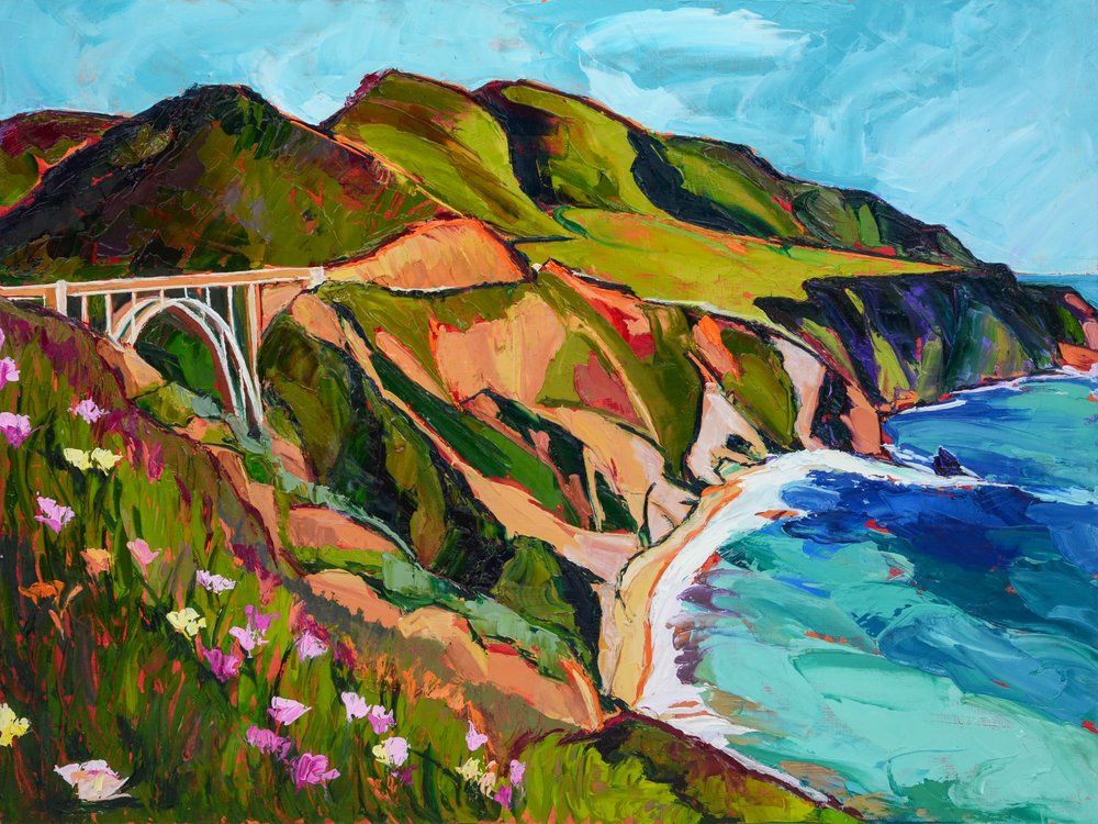 Vue sur la côte depuis le pont de Bixby - Maxine Shore