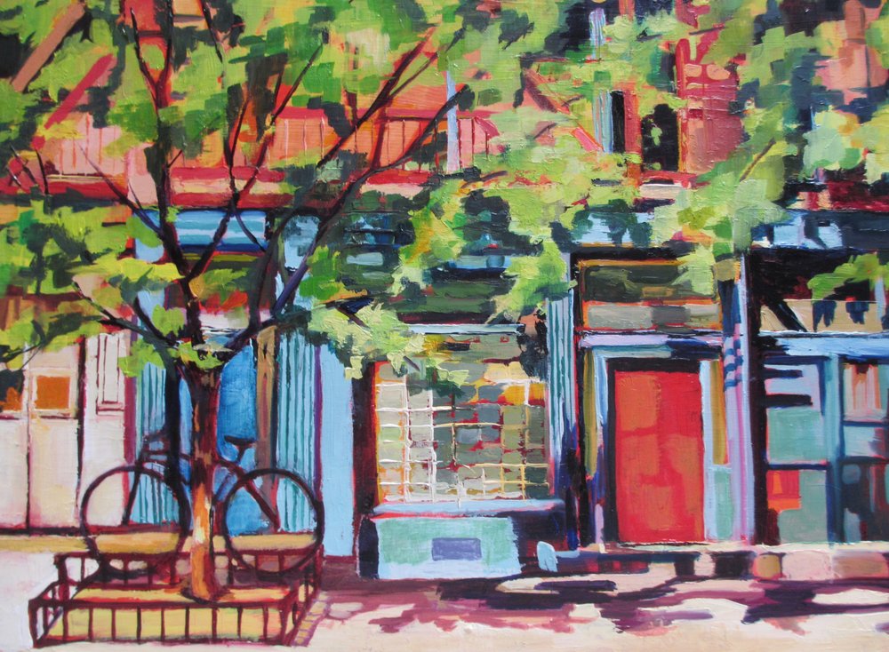 Une rue animée et colorée - Maxine Shore