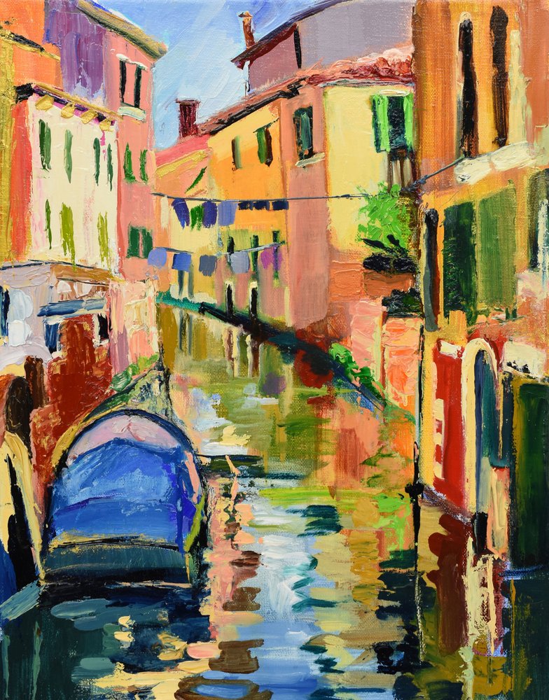 Le canal coloré de Venise - Maxine Shore
