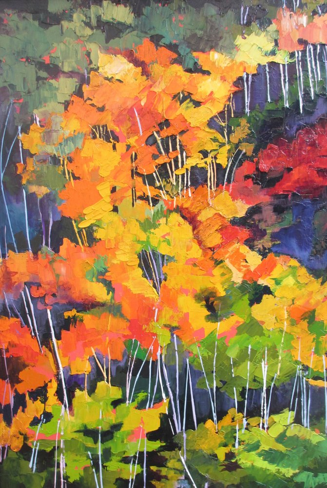 Une forêt automnale aux couleurs chatoyantes - Maxine Shore