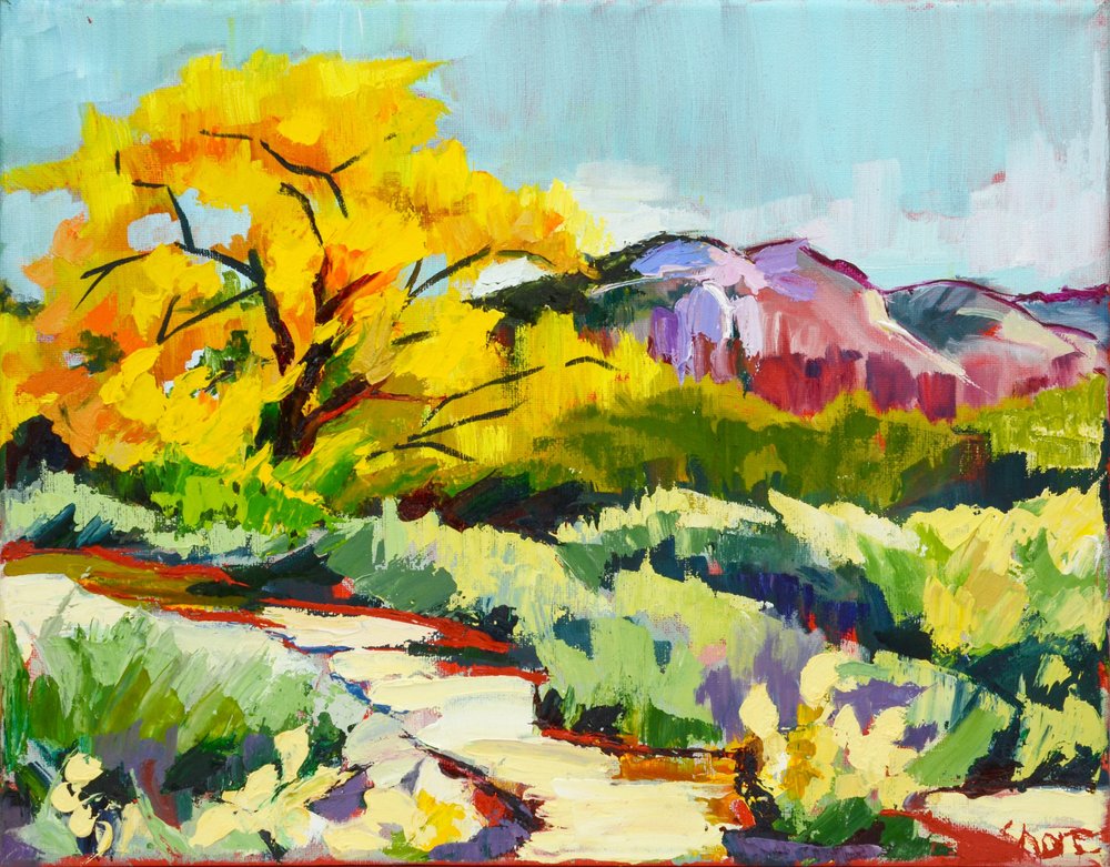 Un sentier aux couleurs chatoyantes de l